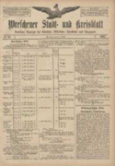 Wreschener Stadt und Kreisblatt: amtlicher Anzeiger f&uuml;r Wreschen, Miloslaw, Strzalkowo und Umgegend 1907.08.15 Nr97