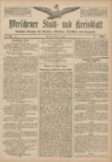 Wreschener Stadt und Kreisblatt: amtlicher Anzeiger f&uuml;r Wreschen, Miloslaw, Strzalkowo und Umgegend 1907.08.17 Nr98