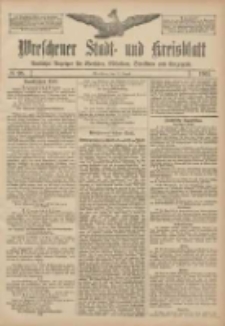 Wreschener Stadt und Kreisblatt: amtlicher Anzeiger für Wreschen, Miloslaw, Strzalkowo und Umgegend 1907.08.17 Nr98