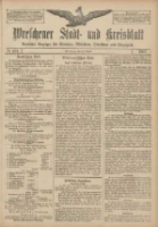 Wreschener Stadt und Kreisblatt: amtlicher Anzeiger f&uuml;r Wreschen, Miloslaw, Strzalkowo und Umgegend 1907.08.24 Nr101