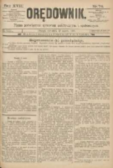 Orędownik: pismo poświęcone sprawom politycznym i sp&oacute;łecznym 1888.03.29 R.18 Nr74