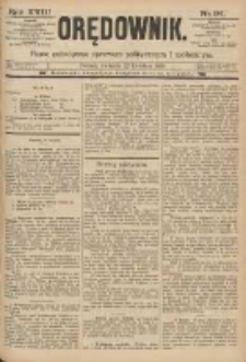 Orędownik: pismo poświęcone sprawom politycznym i spółecznym 1888.04.22 R.18 Nr94