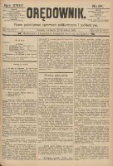 Orędownik: pismo poświęcone sprawom politycznym i sp&oacute;łecznym 1888.04.22 R.18 Nr94