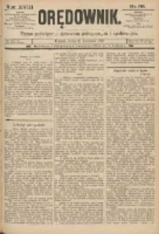 Orędownik: pismo poświęcone sprawom politycznym i sp&oacute;łecznym 1888.04.25 R.18 Nr96
