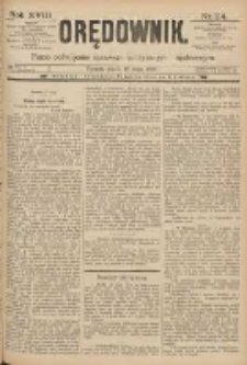 Orędownik: pismo poświęcone sprawom politycznym i sp&oacute;łecznym 1888.05.18 R.18 Nr114