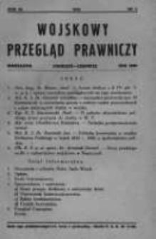 Wojskowy Przegląd Prawniczy: kwartalnik wydawany przez Departament Sprawiedliwości M. S. Wojsk. oraz Sekcję Prawniczą Towarzystwa Wiedzy Wojskowej. 1930 R.3 nr2
