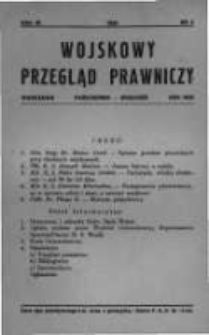 Wojskowy Przegląd Prawniczy: kwartalnik wydawany przez Departament Sprawiedliwości M. S. Wojsk. oraz Sekcję Prawniczą Towarzystwa Wiedzy Wojskowej. 1930 R.3 nr4