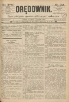 Orędownik: pismo poświęcone sprawom politycznym i sp&oacute;łecznym 1888.11.01 R.18 Nr252