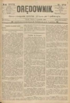 Orędownik: pismo poświęcone sprawom politycznym i spółecznym 1888.12.04 R.18 Nr279