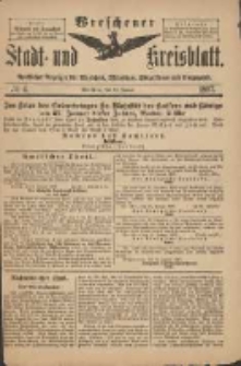 Wreschener Stadt und Kreisblatt: amtlicher Anzeiger f&uuml;r Wreschen, Miloslaw, Strzalkowo und Umgegend 1897.01.16 Nr4