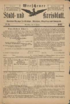 Wreschener Stadt und Kreisblatt: amtlicher Anzeiger f&uuml;r Wreschen, Miloslaw, Strzalkowo und Umgegend 1897.01.30 Nr8