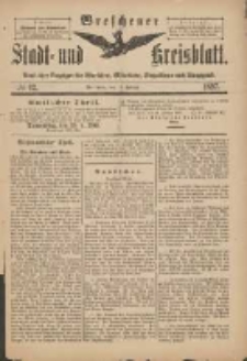 Wreschener Stadt und Kreisblatt: amtlicher Anzeiger für Wreschen, Miloslaw, Strzalkowo und Umgegend 1897.02.13 Nr12