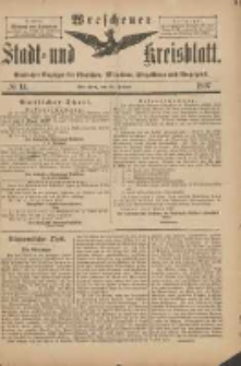 Wreschener Stadt und Kreisblatt: amtlicher Anzeiger für Wreschen, Miloslaw, Strzalkowo und Umgegend 1897.02.20 Nr14