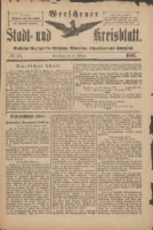 Wreschener Stadt und Kreisblatt: amtlicher Anzeiger f&uuml;r Wreschen, Miloslaw, Strzalkowo und Umgegend 1897.02.24 Nr15