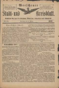 Wreschener Stadt und Kreisblatt: amtlicher Anzeiger für Wreschen, Miloslaw, Strzalkowo und Umgegend 1897.02.24 Nr15