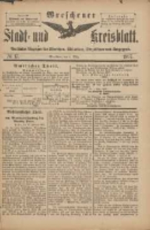 Wreschener Stadt und Kreisblatt: amtlicher Anzeiger f&uuml;r Wreschen, Miloslaw, Strzalkowo und Umgegend 1897.03.03 Nr17