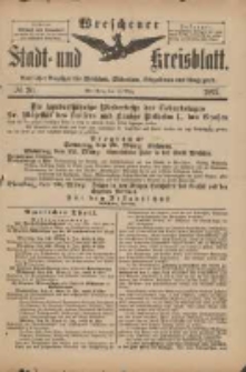 Wreschener Stadt und Kreisblatt: amtlicher Anzeiger für Wreschen, Miloslaw, Strzalkowo und Umgegend 1897.03.13 Nr20