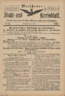 Wreschener Stadt und Kreisblatt: amtlicher Anzeiger f&uuml;r Wreschen, Miloslaw, Strzalkowo und Umgegend 1897.03.17 Nr21