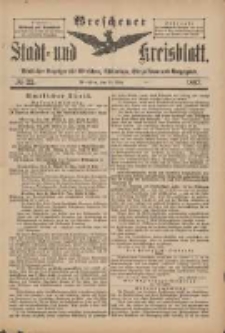 Wreschener Stadt und Kreisblatt: amtlicher Anzeiger f&uuml;r Wreschen, Miloslaw, Strzalkowo und Umgegend 1897.03.20 Nr22