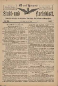 Wreschener Stadt und Kreisblatt: amtlicher Anzeiger für Wreschen, Miloslaw, Strzalkowo und Umgegend 1897.03.20 Nr22