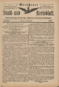 Wreschener Stadt und Kreisblatt: amtlicher Anzeiger f&uuml;r Wreschen, Miloslaw, Strzalkowo und Umgegend 1897.03.27 Nr24