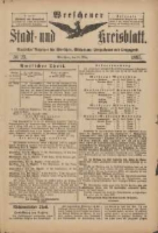 Wreschener Stadt und Kreisblatt: amtlicher Anzeiger f&uuml;r Wreschen, Miloslaw, Strzalkowo und Umgegend 1897.03.31 Nr25