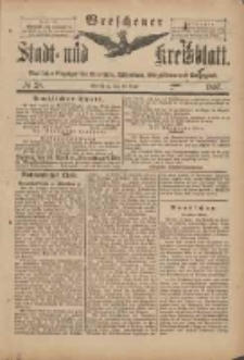 Wreschener Stadt und Kreisblatt: amtlicher Anzeiger für Wreschen, Miloslaw, Strzalkowo und Umgegend 1897.04.10 Nr28