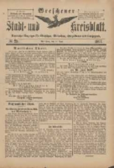 Wreschener Stadt und Kreisblatt: amtlicher Anzeiger f&uuml;r Wreschen, Miloslaw, Strzalkowo und Umgegend 1897.04.14 Nr29