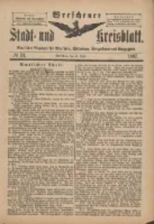 Wreschener Stadt und Kreisblatt: amtlicher Anzeiger für Wreschen, Miloslaw, Strzalkowo und Umgegend 1897.04.21 Nr31