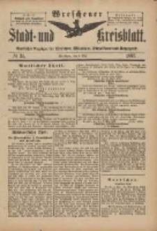 Wreschener Stadt und Kreisblatt: amtlicher Anzeiger für Wreschen, Miloslaw, Strzalkowo und Umgegend 1897.05.08 Nr37