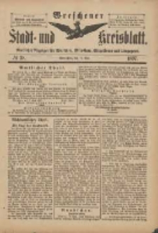 Wreschener Stadt und Kreisblatt: amtlicher Anzeiger für Wreschen, Miloslaw, Strzalkowo und Umgegend 1897.05.12 Nr38