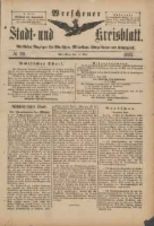 Wreschener Stadt und Kreisblatt: amtlicher Anzeiger f&uuml;r Wreschen, Miloslaw, Strzalkowo und Umgegend 1897.05.15 Nr39