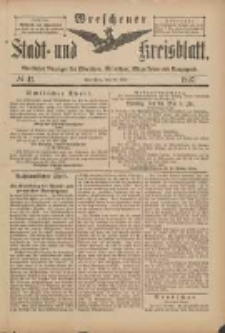 Wreschener Stadt und Kreisblatt: amtlicher Anzeiger f&uuml;r Wreschen, Miloslaw, Strzalkowo und Umgegend 1897.05.22 Nr41