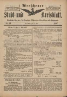 Wreschener Stadt und Kreisblatt: amtlicher Anzeiger f&uuml;r Wreschen, Miloslaw, Strzalkowo und Umgegend 1897.05.29 Nr43