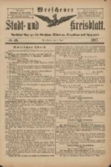 Wreschener Stadt und Kreisblatt: amtlicher Anzeiger für Wreschen, Miloslaw, Strzalkowo und Umgegend 1897.06.09 Nr46