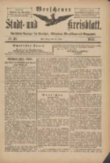 Wreschener Stadt und Kreisblatt: amtlicher Anzeiger für Wreschen, Miloslaw, Strzalkowo und Umgegend 1897.06.16 Nr48