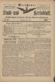 Wreschener Stadt und Kreisblatt: amtlicher Anzeiger f&uuml;r Wreschen, Miloslaw, Strzalkowo und Umgegend 1897.06.19 Nr49