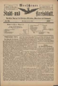 Wreschener Stadt und Kreisblatt: amtlicher Anzeiger f&uuml;r Wreschen, Miloslaw, Strzalkowo und Umgegend 1897.06.23 Nr50