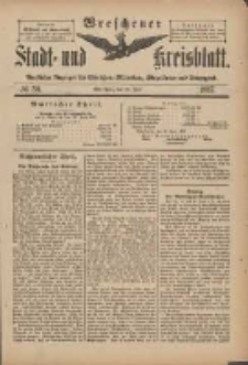 Wreschener Stadt und Kreisblatt: amtlicher Anzeiger für Wreschen, Miloslaw, Strzalkowo und Umgegend 1897.06.23 Nr50