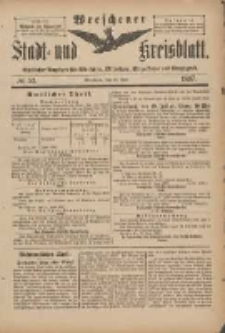 Wreschener Stadt und Kreisblatt: amtlicher Anzeiger f&uuml;r Wreschen, Miloslaw, Strzalkowo und Umgegend 1897.06.26 Nr52