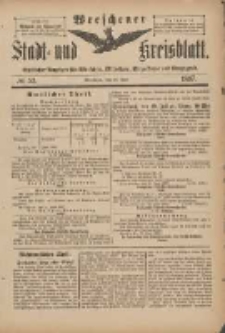 Wreschener Stadt und Kreisblatt: amtlicher Anzeiger für Wreschen, Miloslaw, Strzalkowo und Umgegend 1897.06.26 Nr52