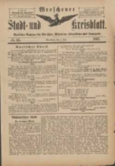 Wreschener Stadt und Kreisblatt: amtlicher Anzeiger für Wreschen, Miloslaw, Strzalkowo und Umgegend 1897.07.03 Nr55