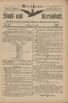 Wreschener Stadt und Kreisblatt: amtlicher Anzeiger f&uuml;r Wreschen, Miloslaw, Strzalkowo und Umgegend 1897.07.07 Nr56