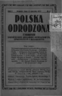 Polska Odrodzona: tygodnik poświęcony sprawom oświatowym społecznym i religijnym. 1923 R.1 nr1