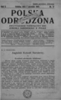 Polska Odrodzona: dwutygodnik poświęcony idei Kościoła Narodowego w Polsce. 1927 R.5 nr17