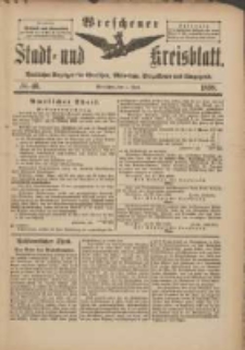 Wreschener Stadt und Kreisblatt: amtlicher Anzeiger f&uuml;r Wreschen, Miloslaw, Strzalkowo und Umgegend 1898.06.01 Nr46