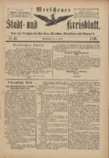 Wreschener Stadt und Kreisblatt: amtlicher Anzeiger für Wreschen, Miloslaw, Strzalkowo und Umgegend 1898.06.04 Nr47
