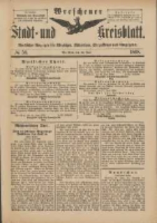 Wreschener Stadt und Kreisblatt: amtlicher Anzeiger für Wreschen, Miloslaw, Strzalkowo und Umgegend 1898.06.15 Nr50