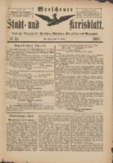 Wreschener Stadt und Kreisblatt: amtlicher Anzeiger für Wreschen, Miloslaw, Strzalkowo und Umgegend 1898.06.18 Nr51