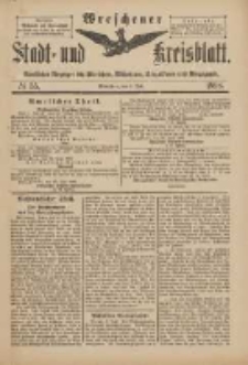 Wreschener Stadt und Kreisblatt: amtlicher Anzeiger für Wreschen, Miloslaw, Strzalkowo und Umgegend 1898.07.02 Nr55